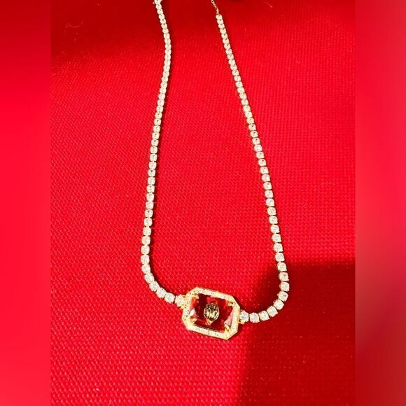 NWT Kurt Geiger Jeweled Tennis Necklace #KGNK - Picture 2 of 7